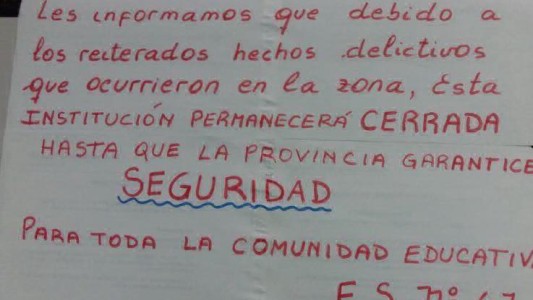 Cierran siete escuelas de Lomas de Zamora por una ola de robos