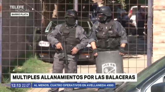 Se realizaron múltiples allanamientos por balaceras