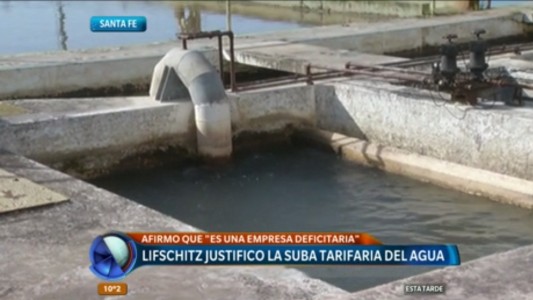 Tarifazos: Lifschitz justificó la nueva suba tarifaria del agua
