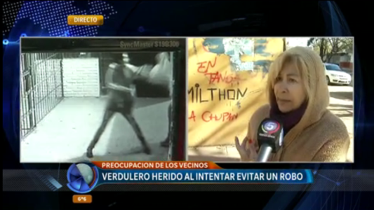 Larrechea 2400: un verdulero resultó herido al intentar evitar un robo