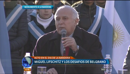 Acto en el Día de la Bandera: Miguel Lifschitz y los desafíos de Belgrano