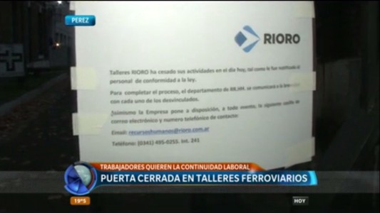 Pérez: los talleres ferroviarios amanecieron con las puertas cerradas