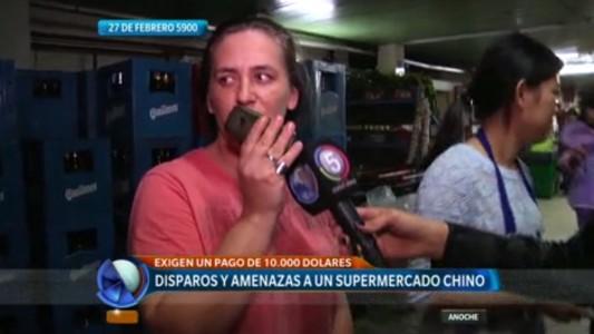 Disparos y amenazas en un supermercado chino