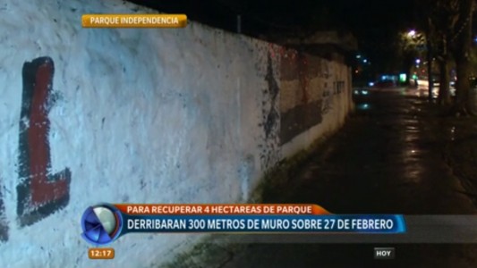 Menos muro y más parque sobre 27 de febrero