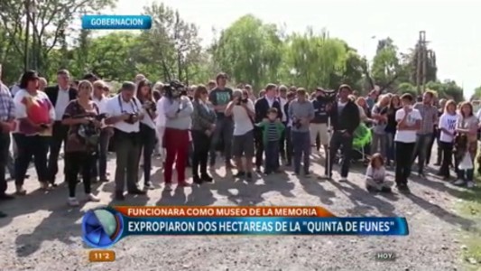 Memoria, Verdad y Justicia: expropiaron dos hectáreas de la quinta de Funes