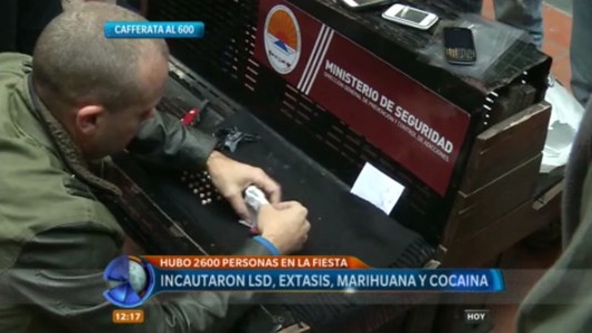 Incautación de estupefacientes en una fiesta electrónica