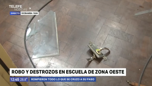 Robaron y destrozaron una escuela en zona oeste