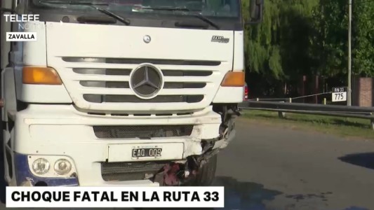 Accidente fatal en la ruta 33: un automovilista murió tras impactar contra un camión