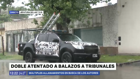 Se realizaron múltiples allanamientos por los balazos a Tribunales