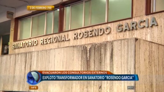 Explotó un transformador en el Sanatorio Rosendo García