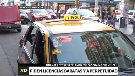 Licencias en discusión: titulares de taxis piden que la renovación sea más barata y sin plazos