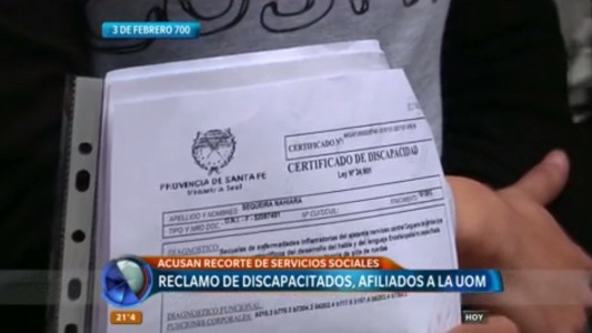 Familiares de chicos discapacitados reclaman a la UOM por el recorte de servicios sociales