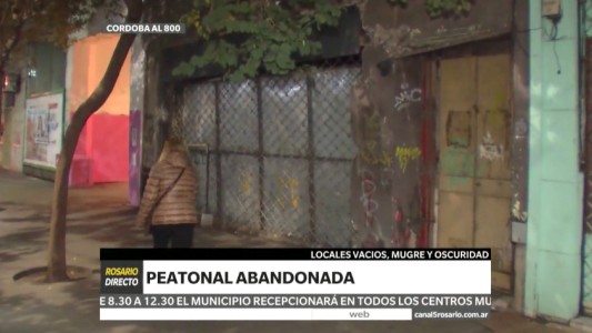 Córdoba al 800: vecinos y comerciantes denuncian el abandono de ese sector de la peatonal