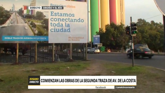 Comenzaron las obras de corrimiento de vías para la segunda traza de la Avenida de la Costa