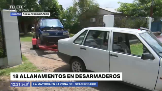 Se realizaron múltiples allanamientos en desarmaderos clandestinos