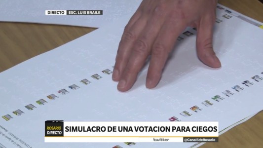 Elecciones 2017: realizaron un simulacro de votación para personas ciegas