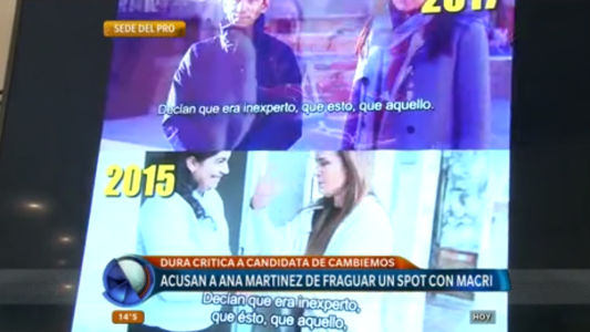PASO 2017: acusan a Anita Martínez de fraguar un spot de campaña con Mauricio Macri