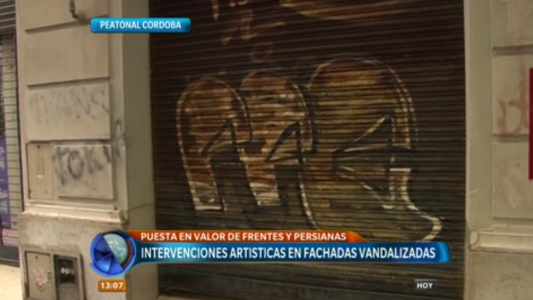 Puesta en valor de frentes y persianas: harán intervenciones artísticas en las fachadas vandalizadas