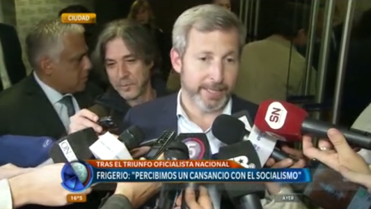 Rogelio Frigerio: "Percibimos un cansancio con el socialismo"