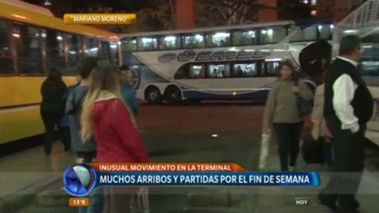 Fin de semana largo: muchos arribos y partidas en la Terminal