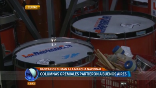 Marcha de la CGT: columnas gremiales rosarinas partieron a Buenos Aires
