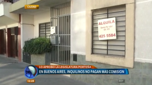 Ley de alquileres: en Buenos Aires los inquilinos no pagarán más comisión
