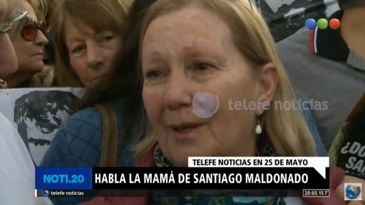 Habló la mamá de Santiago Maldonado: "Espero todos los días la noticia de que lo encontraron"
