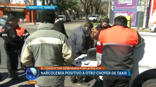 Narcolemia positivo a otro chofer de taxis