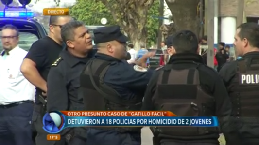 Gatillo fácil: detuvieron a 18 policías por el homicidio de dos jóvenes