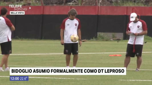 Bidoglio asumió formalmente como DT leproso