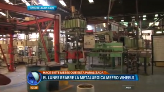 El próximo lunes reabre la metalúrgica Mefro Wheels