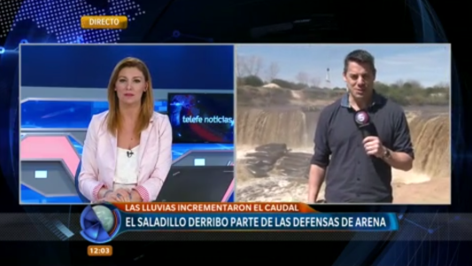 El Saladillo derribó parte de las defensas de arena