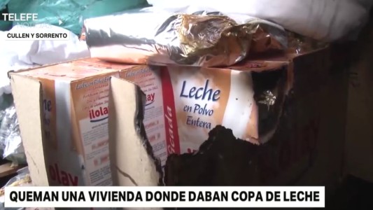 Un incendio destruyó una vivienda donde ofrecían copa de leche a chicos carenciados
