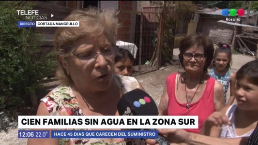 Cien familias sin agua en la zona sur de Rosario