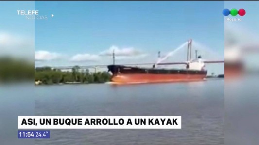 Un barco embistió a un kayak en el río Paraná
