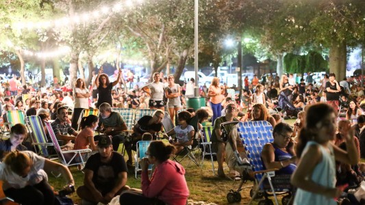 La plaza Santos Dumont se renovó para recibir el picnic nocturno