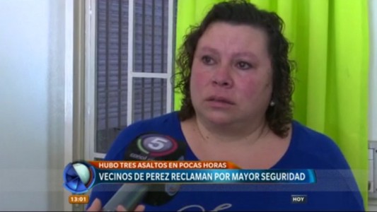 Azorados por una ola de robos, vecinos de Pérez reclaman por mayor seguridad