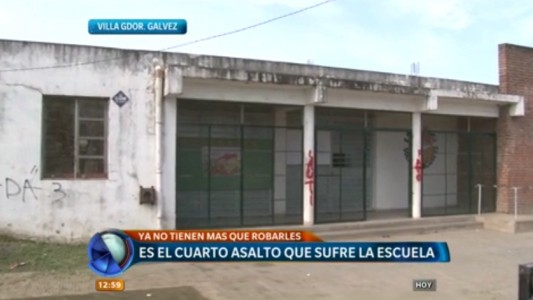 Robaron por cuarta vez en una escuela de Villa Gobernador Gálvez