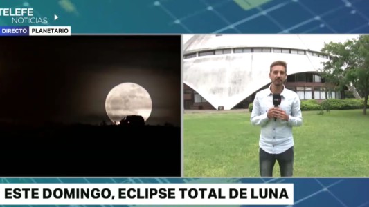 El eclipse total de luna podrá verse este domingo en Rosario
