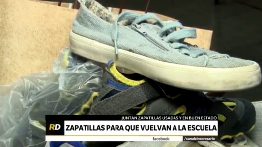 Colectan zapatillas y las acondicionan para que los chicos puedan volver a la escuela