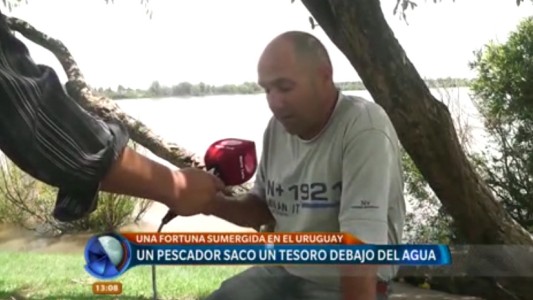 Un pescador halló una fortuna en las aguas del río Uruguay