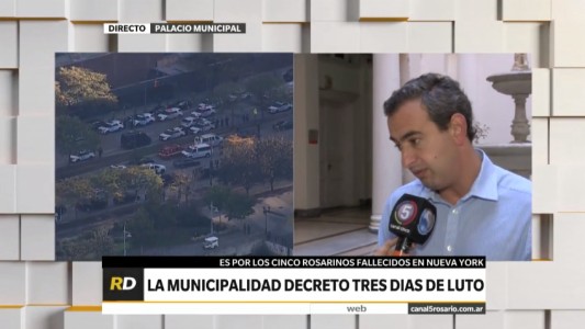 La Municipalidad de Rosario decretó tres días de duelo por el fallecimiento de cinco rosarinos en el atentado en Nueva York