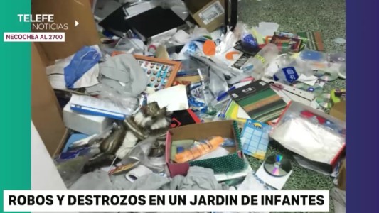 Robaron y causaron importantes destrozos en un jardín de infantes