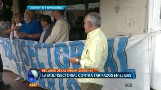 La Multisectorial reclamó contra los tarifazos en el gas
