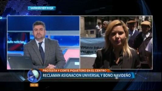 Protesta y corte en ANSES: reclaman un bono para beneficiarios de la AUH y jubilados