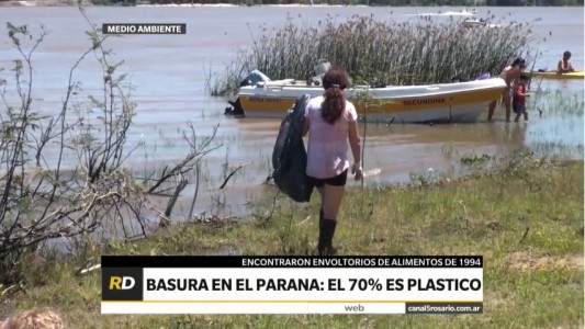 Contaminación en el Paraná: de una muestra de una tonelada basura, el 70 por ciento es plástico
