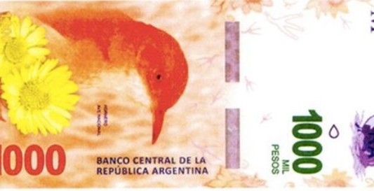 Comenzará a circular el billete de 1.000 pesos antes de fin de año