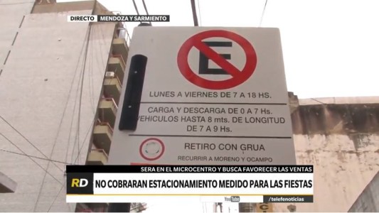Liberarán el estacionamiento en determinadas zonas del microcentro para las Fiestas