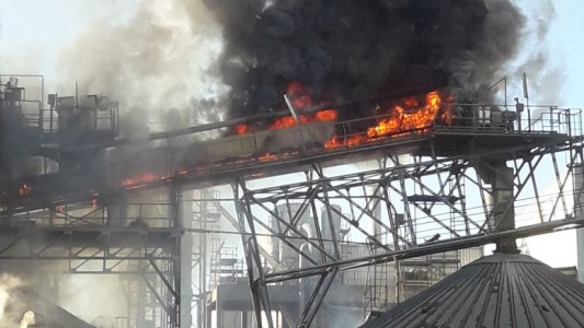 Incendio en la planta de Cargill de Villa Gobernador Gálvez