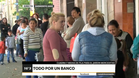 Todo por un banco: padres reclaman vacantes en un jardín de infantes